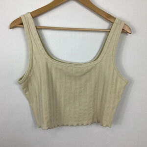 OFFLINE By Aerie OG Groove Crop Top Tank Top Size Large